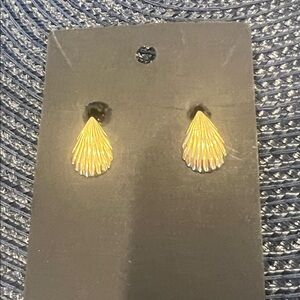 Gold Shell Earrings